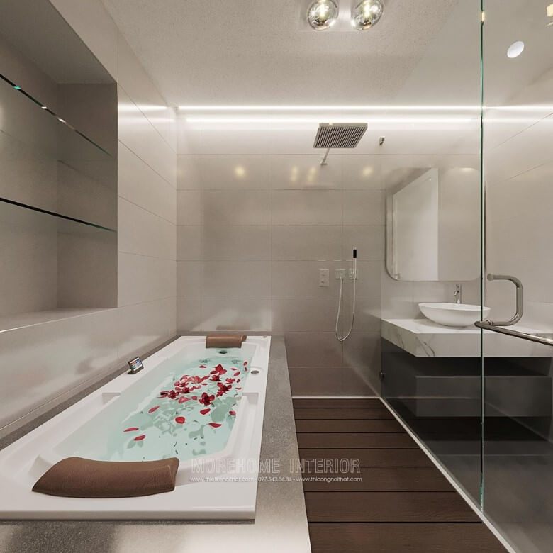 Mẫu đá granite ốp bồn tắm màu đen sang trọng - Sự kết hợp hoàn hảo cho không gian phòng tắm cho gia đình bạn